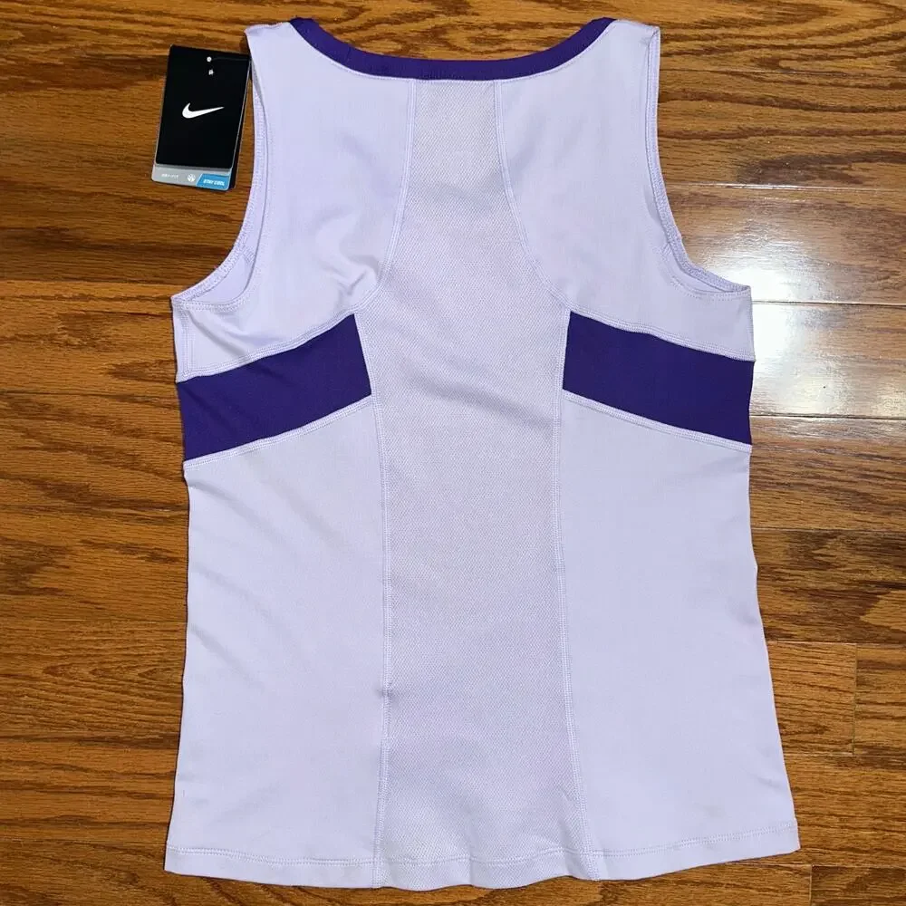 NWT Nike Girls Tennis Dri-Fit Lavender Purple Athletic Tank Top Size XL